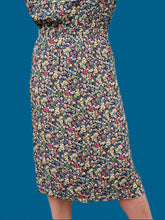 Charger l'image dans la galerie, Ensemble vintage Maggie - Jupe & haut fleuri. Taille M, 38, 40. Carole Richard.