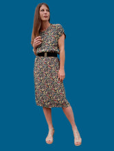 Charger l'image dans la galerie, Ensemble vintage Maggie - Jupe & haut fleuri. Taille M, 38, 40. Carole Richard.