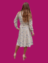 Charger l'image dans la galerie, Ensemble vintage Charline - Veste fine et jupe trapèze. Imprimé floral. Taille M, 38, 40