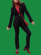 Charger l'image dans la galerie, Ensemble "Seconde" Nana - Blazer et pantalon noirs Bazar de Christian Lacroix. Taille S, 36, 38. Made in France.
