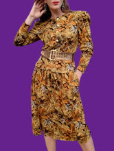 Charger l'image dans la galerie, Ensemble vintage Suzie - Chemisier et jupe fluide. Taille L, 40, 42. Made in France