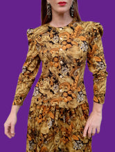 Charger l'image dans la galerie, Ensemble vintage Suzie - Chemisier et jupe fluide. Taille L, 40, 42. Made in France