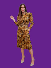 Charger l'image dans la galerie, Ensemble vintage Suzie - Chemisier et jupe fluide. Taille L, 40, 42. Made in France