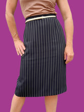 Charger l'image dans la galerie, Ensemble vintage Yolaine - Bleu rayé blanc . Taille XL, 42, 44. Caroline Rohmer