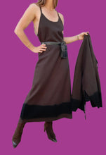 Charger l'image dans la galerie, Ensemble vintage Laly - Veste & robe longue effet tie-dye en laine. Taille XL, 42, 44