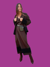 Charger l'image dans la galerie, Ensemble vintage Laly - Veste & robe longue effet tie-dye en laine. Taille XL, 42, 44