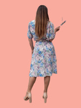 Charger l'image dans la galerie, Ensemble vintage Eugénie - Chemisier & jupe fleuris. Taille S, 36, 38. Fabriqué en France.
