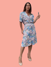 Charger l'image dans la galerie, Ensemble vintage Eugénie - Chemisier & jupe fleuris. Taille S, 36, 38. Fabriqué en France.