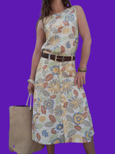 Charger l'image dans la galerie, Ensemble vintage Valentine - Imprimé pastel fleuri. Taille M, 38, 40. Fabriqué en France