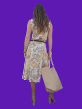 Charger l'image dans la galerie, Ensemble vintage Valentine - Imprimé pastel fleuri. Taille M, 38, 40. Fabriqué en France