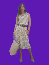 Charger l'image dans la galerie, Ensemble vintage Valentine - Imprimé pastel fleuri. Taille M, 38, 40. Fabriqué en France