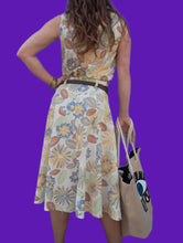 Charger l'image dans la galerie, Ensemble vintage Valentine - Imprimé pastel fleuri. Taille M, 38, 40. Fabriqué en France