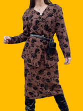 Charger l'image dans la galerie, Ensemble vintage Eve - Imprimé paisley & Roses. Taille XL, 42, 44