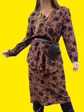 Charger l'image dans la galerie, Ensemble vintage Eve - Imprimé paisley & Roses. Taille XL, 42, 44