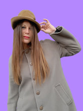 Charger l'image dans la galerie, Chapeau cloche vintage Ophélie - Feutre beige et galon noué.