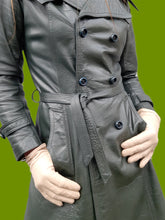 Charger l'image dans la galerie, Gants vintage Elisa - Cuir écru et triangles ajourés aux poignets. Taille 7 1/4