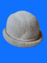 Charger l'image dans la galerie, Chapeau vintage Émeline - Angora et laine blanc. Made in France.