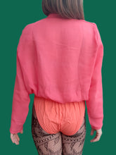 Charger l'image dans la galerie, Body vintage Noëmie - Cache-cœur rose. Taille XXL, 44, 46. Made in Italy.