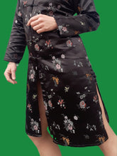 Charger l'image dans la galerie, Kimono Vietnamien Linh - Brocard fleuri. Taille M, 38, 40