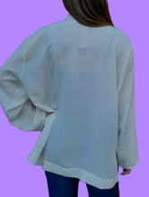 Charger l'image dans la galerie, Tunique "Seconde" Sophia - Broderies fantaisies et col mao. Taille XXXL, 46, 48.