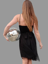 Charger l'image dans la galerie, Robe bustier "Seconde" Charlotte - En tulle noir et dentelle. Taille S, 36, 38. Made in Italy