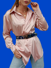 Charger l'image dans la galerie, Chemisier "Seconde" Candice. Satiné rose. Chantal Thomass. Taille L, 40, 42