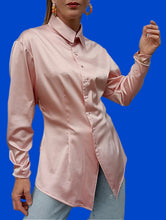 Charger l'image dans la galerie, Chemisier "Seconde" Candice. Satiné rose. Chantal Thomass. Taille L, 40, 42