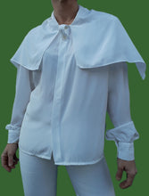 Charger l'image dans la galerie, Chemisier vintage Georgina - Col Lavallière. Taille XL, 42, 44. Weinberg. Fabriqué en France