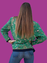 Charger l'image dans la galerie, Chemisier vintage Anaé. Imprimé marine. Taille XXL, 44, 46. Marrio Fucci Ceccoui. Made in Italy