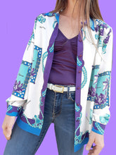Charger l'image dans la galerie, Chemisier vintage Violette - Imprimé floral. Taille XXL, 44, 46. Weinberg Paris
