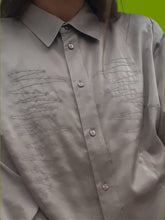 Charger l'image dans la galerie, Chemisier vintage Margot - Broderies zig-zag sable. Taille XL, 42, 44. Prunelle