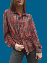 Charger l'image dans la galerie, Chemisier vintage Aurore - Imprimé Foulard. Taille M, 38, 40. Angora.