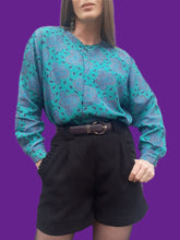 Charger l'image dans la galerie, Chemisier vintage Rosalie - Imprimé Paisley. Taille M, 38, 40
