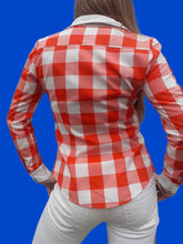 Charger l'image dans la galerie, Chemisier "Seconde" Prisca - A carreaux rouges et blancs. Taille XS, 34, 36