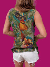 Charger l'image dans la galerie, Haut vintage Cassie - Débardeur jungle. Taille M, 38, 40