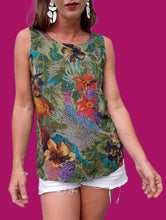 Charger l'image dans la galerie, Haut vintage Cassie - Débardeur jungle. Taille M, 38, 40
