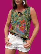 Charger l'image dans la galerie, Haut vintage Cassie - Débardeur jungle. Taille M, 38, 40