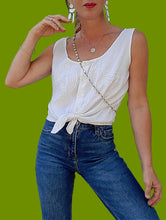 Charger l'image dans la galerie, Top vintage Anaïs - Perles et broderies. Taille M, 38, 40. René Derhy.