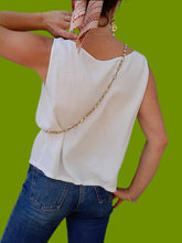 Charger l'image dans la galerie, Top vintage Anaïs - Perles et broderies. Taille M, 38, 40. René Derhy.
