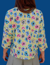 Charger l'image dans la galerie, Blouse vintage Valentine - Fleurie. Taille L, 40, 42. Made in France