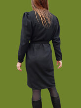 Charger l'image dans la galerie, Robe vintage Leïla - Col plissé, toute boutonnée. Taille M, 38, 40. Promod. Made in France