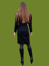 Charger l'image dans la galerie, Robe vintage Leïla - Col plissé, toute boutonnée. Taille M, 38, 40. Promod. Made in France