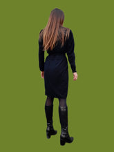 Charger l'image dans la galerie, Robe vintage Leïla - Col plissé, toute boutonnée. Taille M, 38, 40. Promod. Made in France