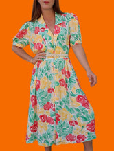 Charger l'image dans la galerie, Robe vintage Amélia - Toute boutonnée sur l'avant. Taille L, 40, 42. Thérèse Baumaire. Made in France