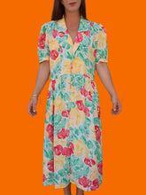 Charger l'image dans la galerie, Robe vintage Amélia - Toute boutonnée sur l'avant. Taille L, 40, 42. Thérèse Baumaire. Made in France