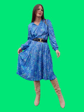 Charger l'image dans la galerie, Robe vintage Louisa - Plissée cœur-croisé à pois. Taille M, 38, 40. Huguet. Made in France