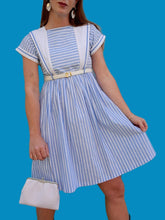 Charger l'image dans la galerie, Robe vintage Philomène - Marinière. Taille S, 36, 38