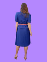 Charger l'image dans la galerie, Robe vintage Luna - Plissé soleil et col Lavallière. Taille XL, 42, 44