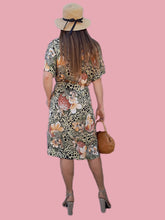 Charger l'image dans la galerie, Robe vintage Astrid - Robe chemise imprimé Jungle. Taille L, 40, 42