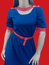Charger l'image dans la galerie, Robe vintage Lydia - Empiècement filet. Taille S, 36, 38